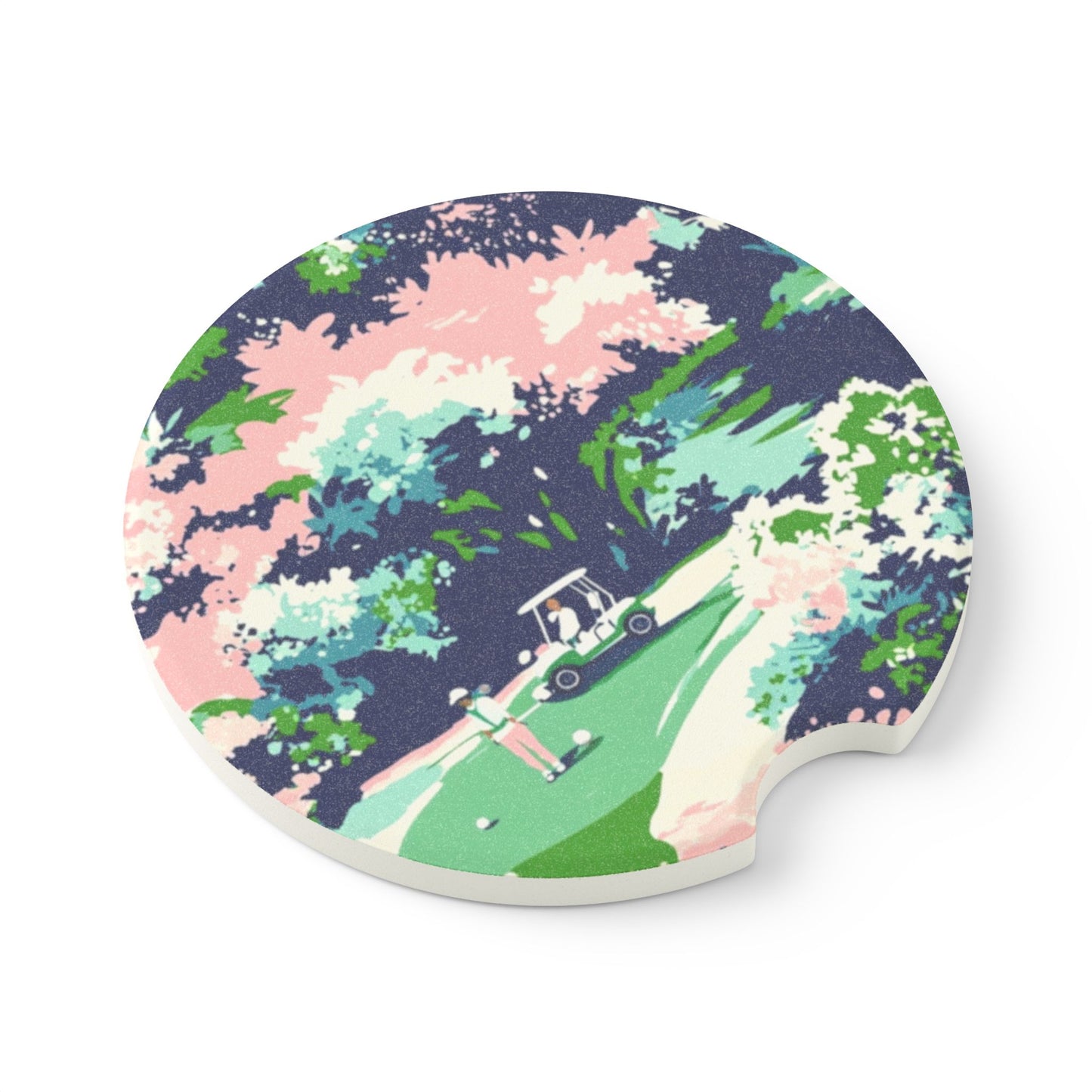 Golf Soapstone Car Coaster