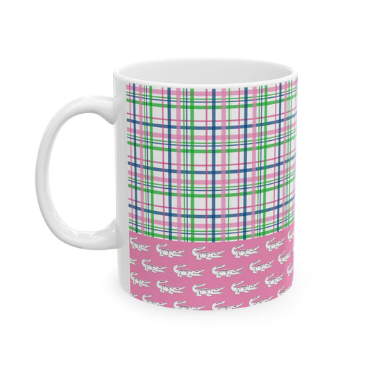 Gator Plaid Ceramic Mug