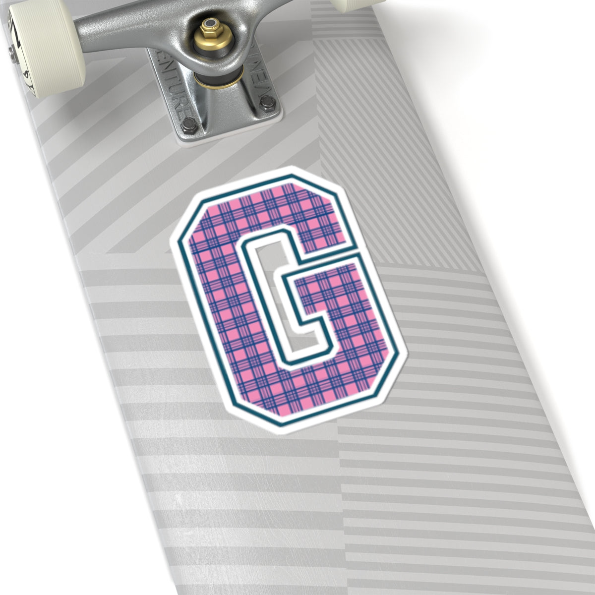 Preppy Letter G Kiss Cut Sticker