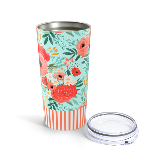 Coral Floral 20oz Tumbler