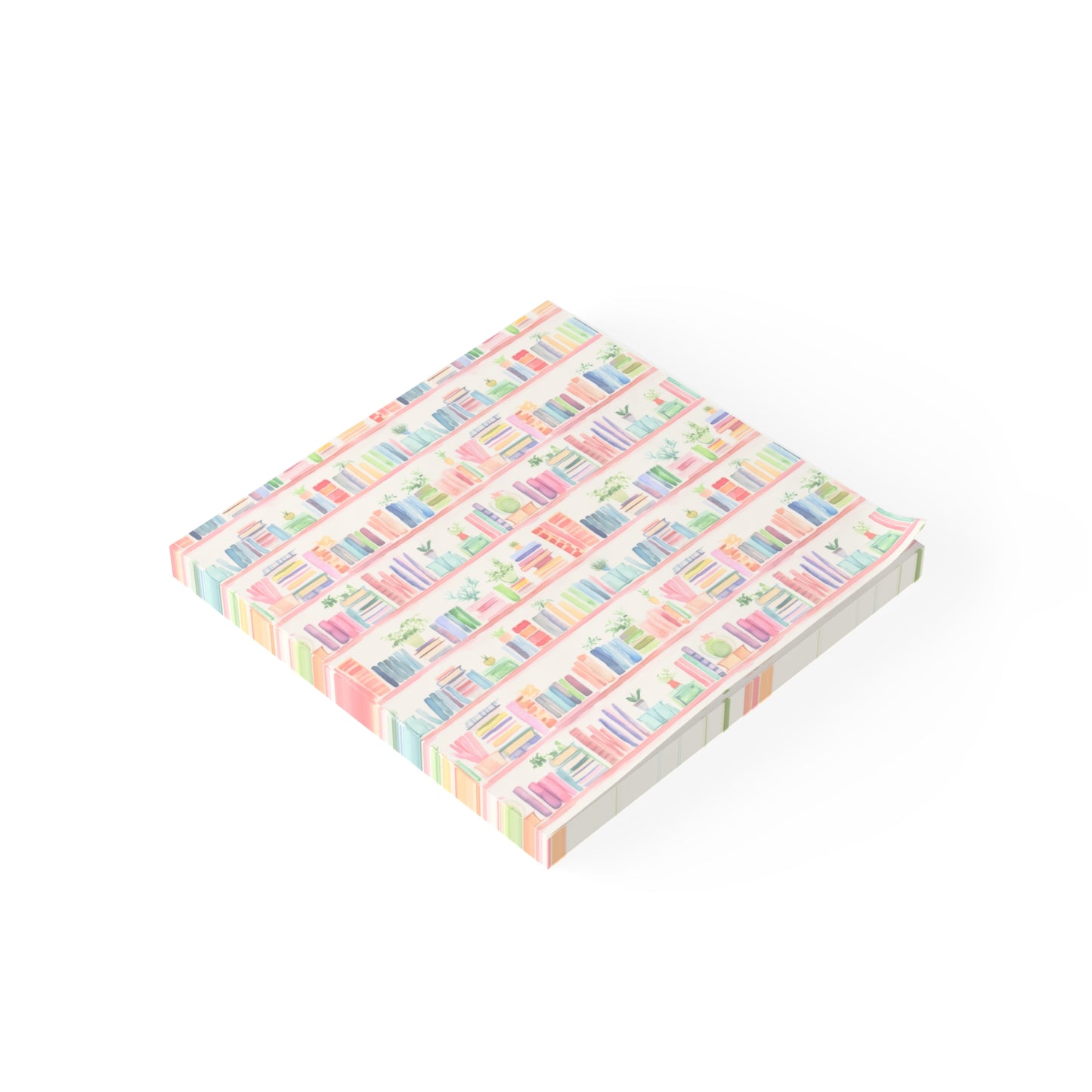 Watercolor Bookshelves Post-it® Note Pads