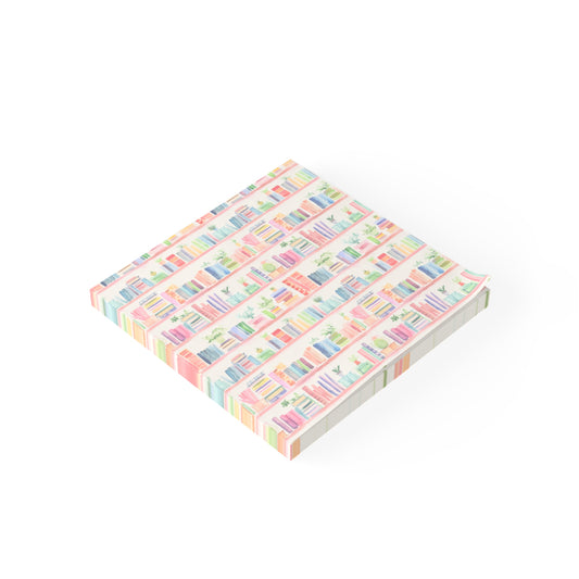 Watercolor Bookshelves Post-it® Note Pads