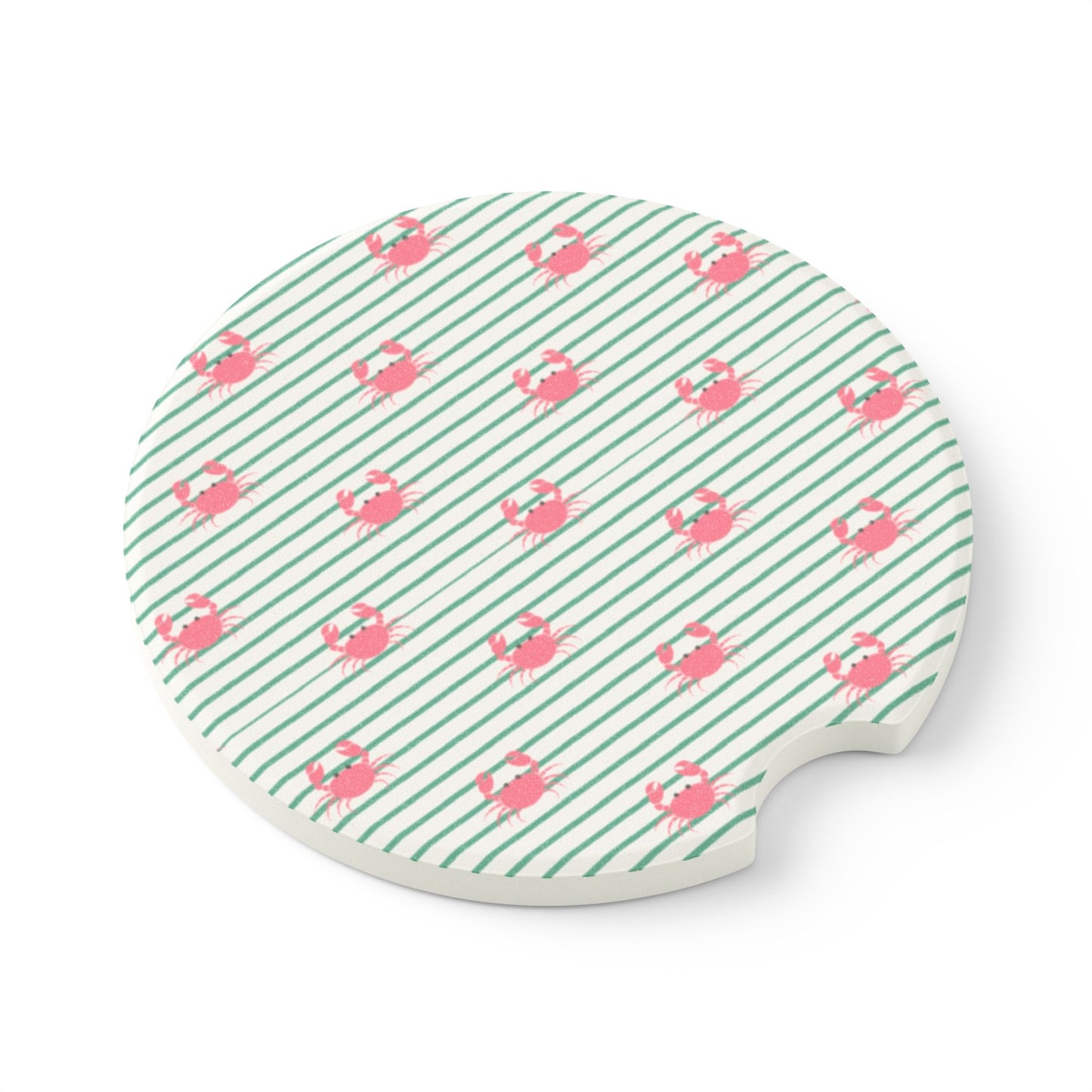 Cute Crabs Soapstone Car Coaster