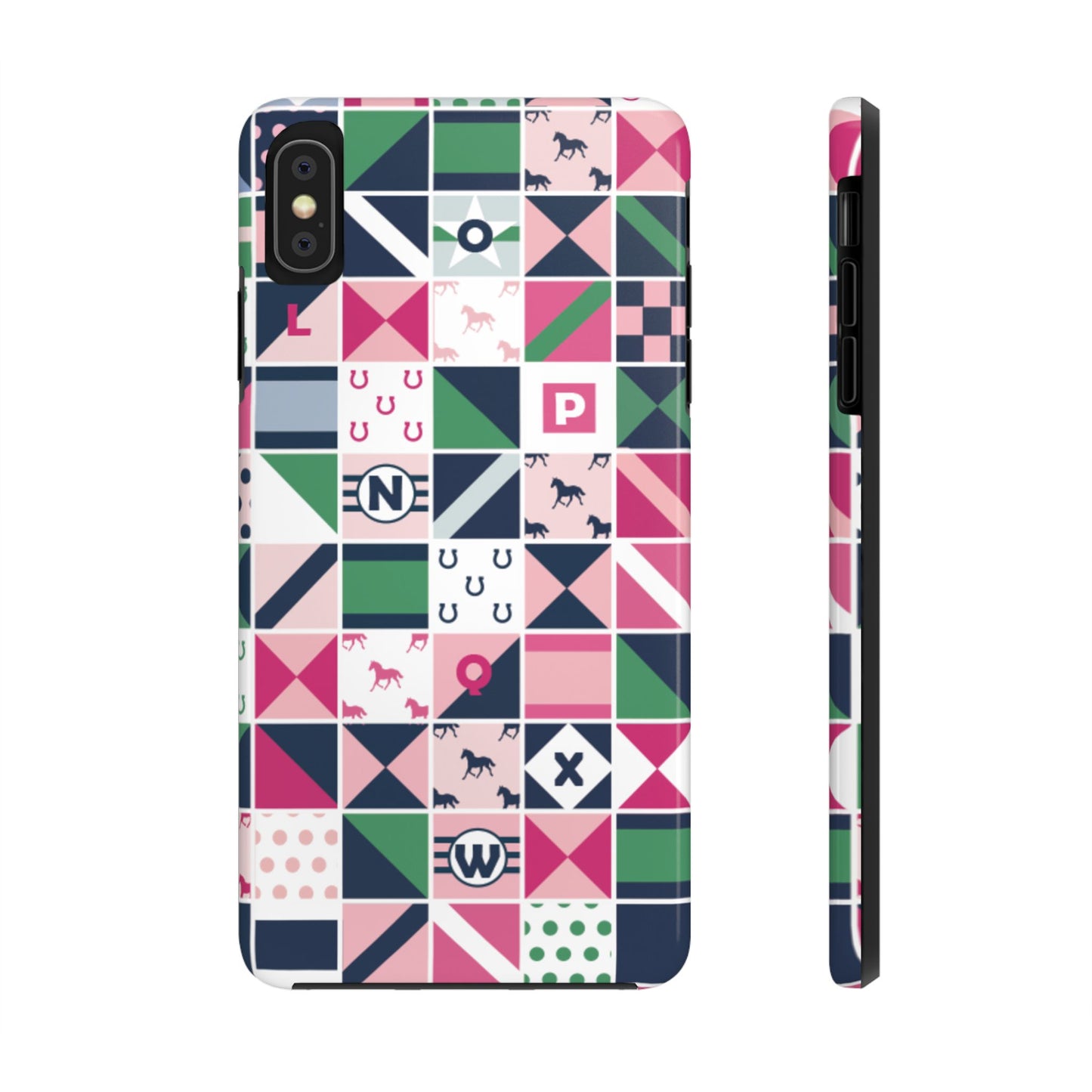 Equestrian Patchwork Tough Phone Case