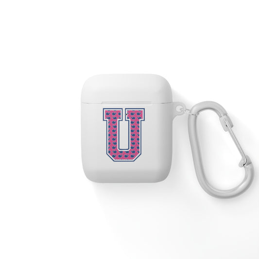 Preppy Letter U AirPods Case Cover