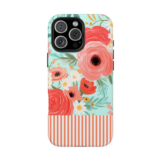 Coral FloralTough Phone Case