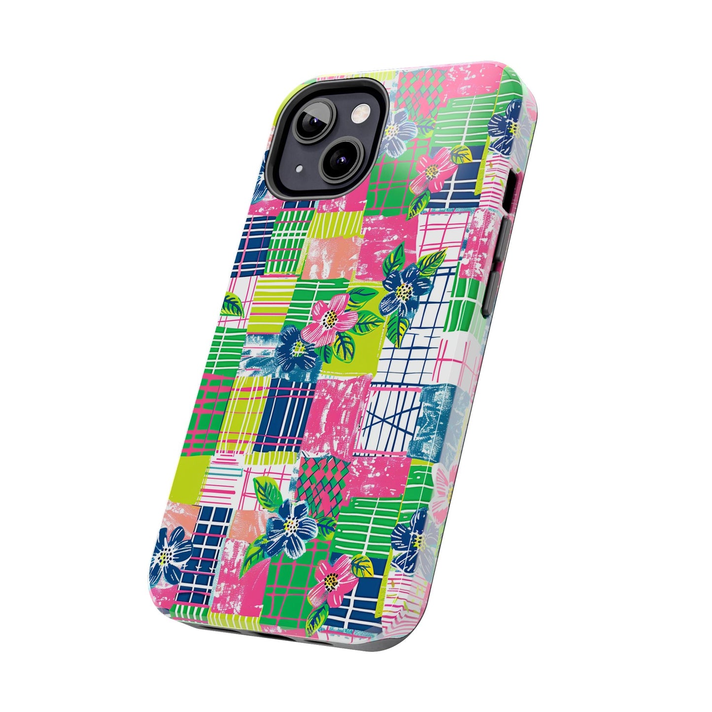 Tropical Madras Tough Phone Case