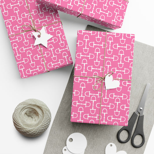 Pink Equestrian Gift Wrap