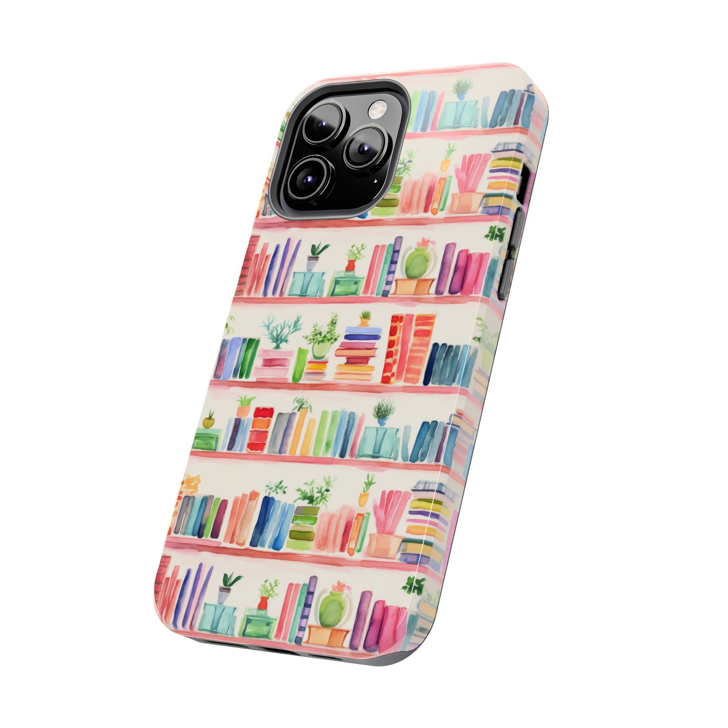Colorful Bookshelf Tough Phone Cases