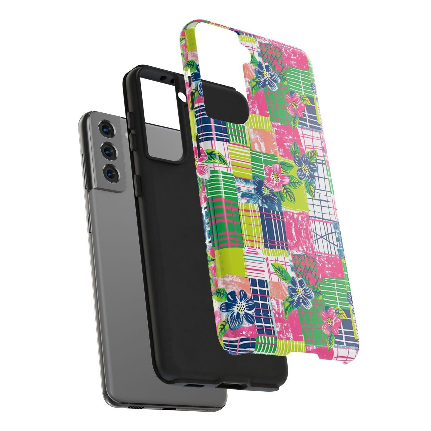 Tropical Madras Tough Phone Case