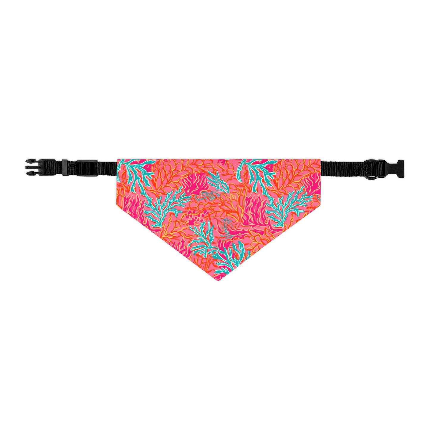 Coral Pet Bandana Collar