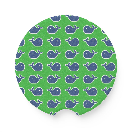 Whale Soapstone Car Coaster