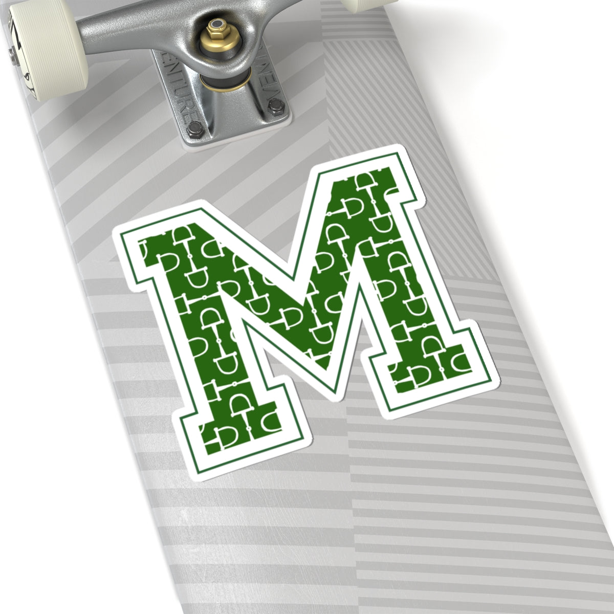 Equestrian Letter M Kiss Cut Sticker
