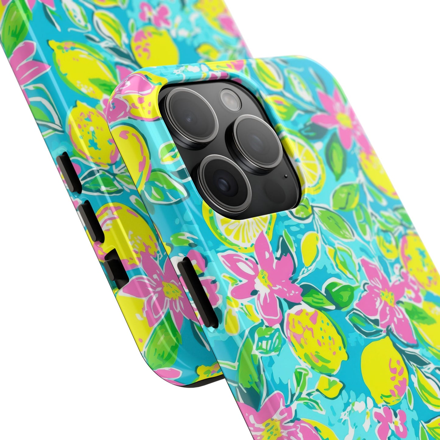 Lemon Floral Tough Phone Case