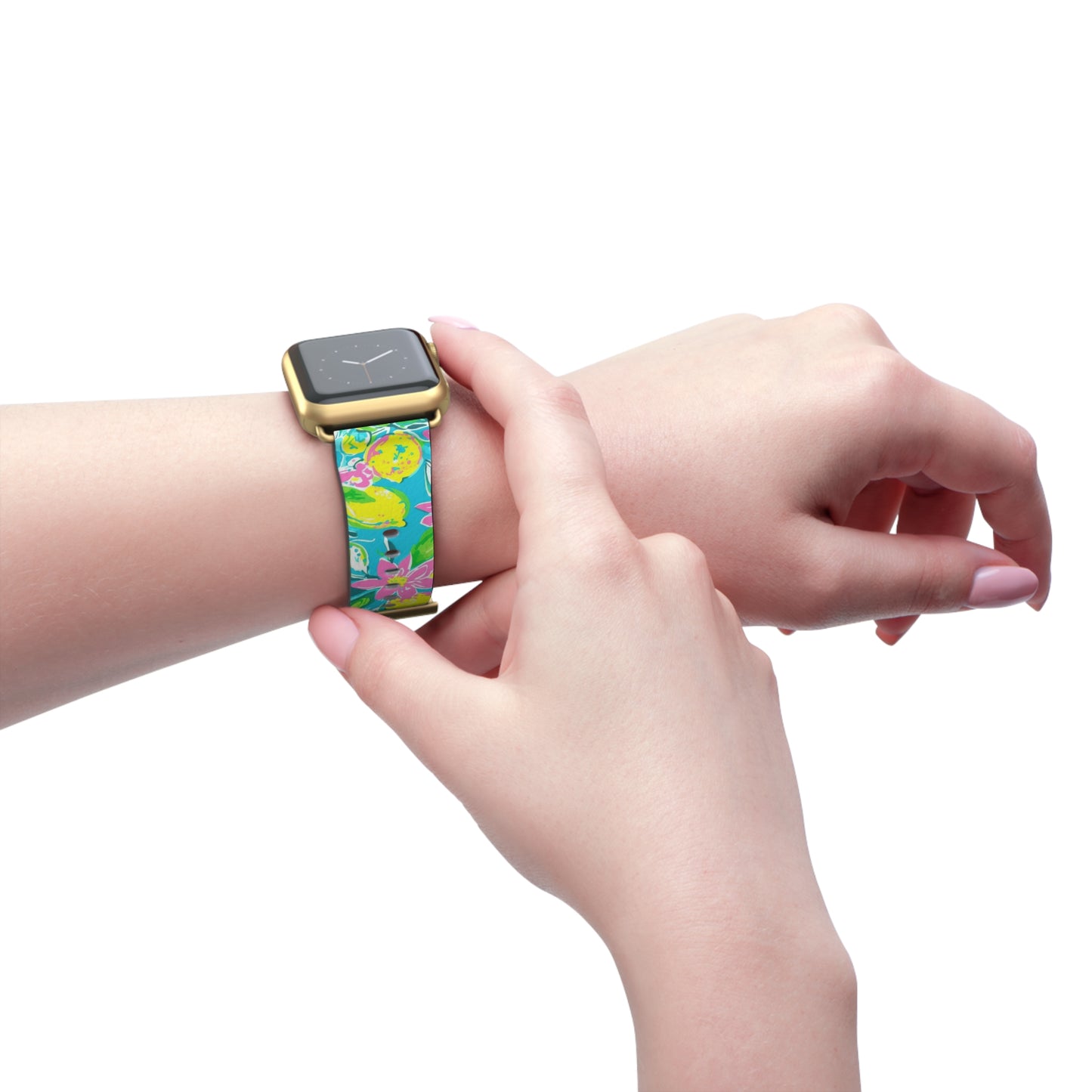 Lemon Floral Watch Band