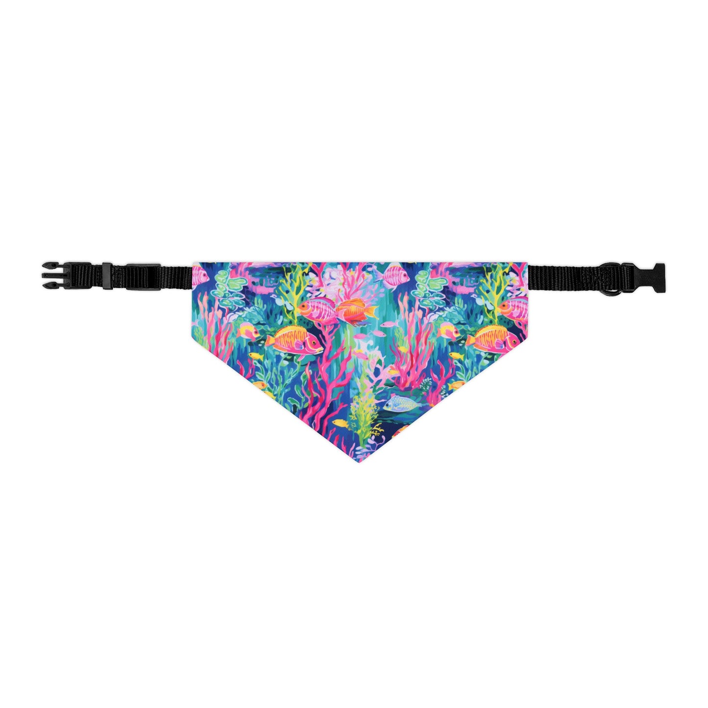 Watercolor Fish Pet Bandana Collar