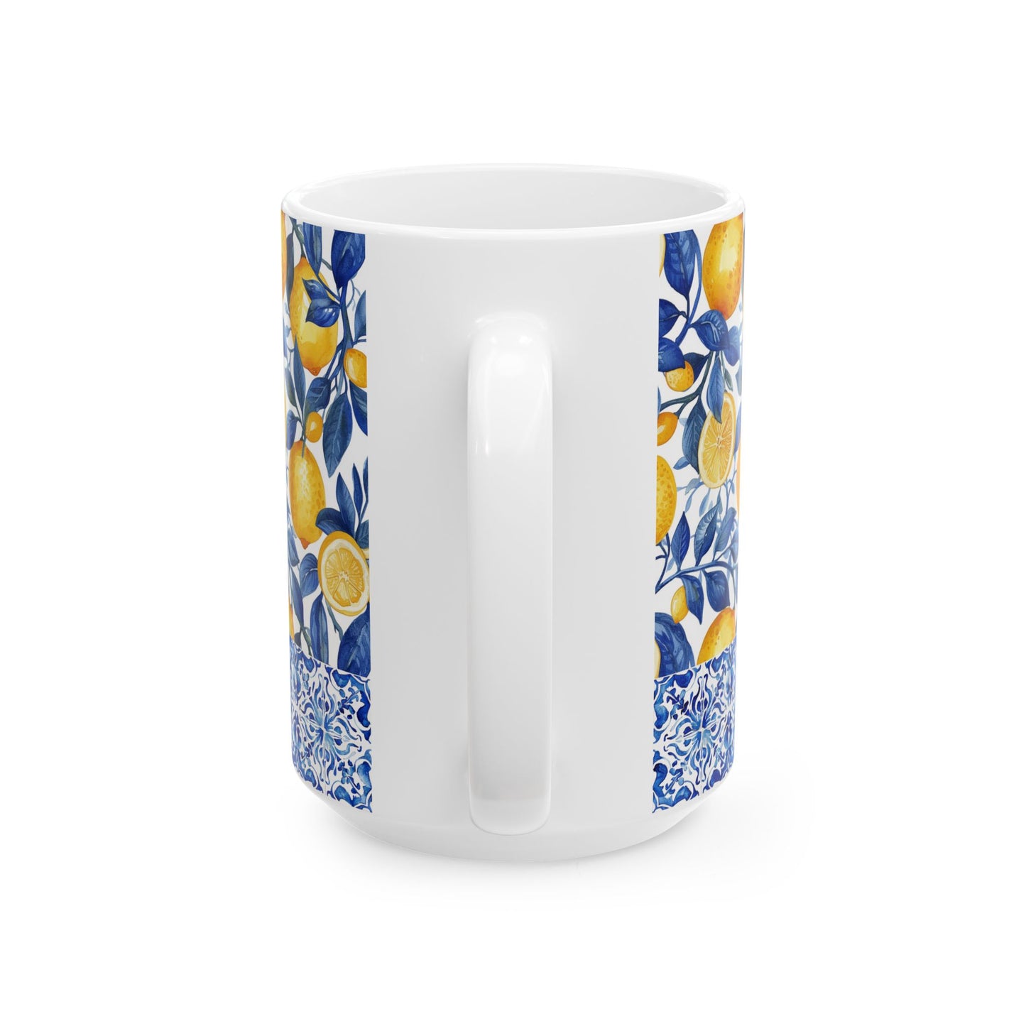 Lemons & Tiles Ceramic Mug