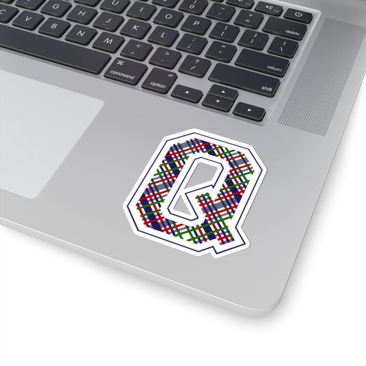 Equestrian Letter Q Kiss Cut Sticker
