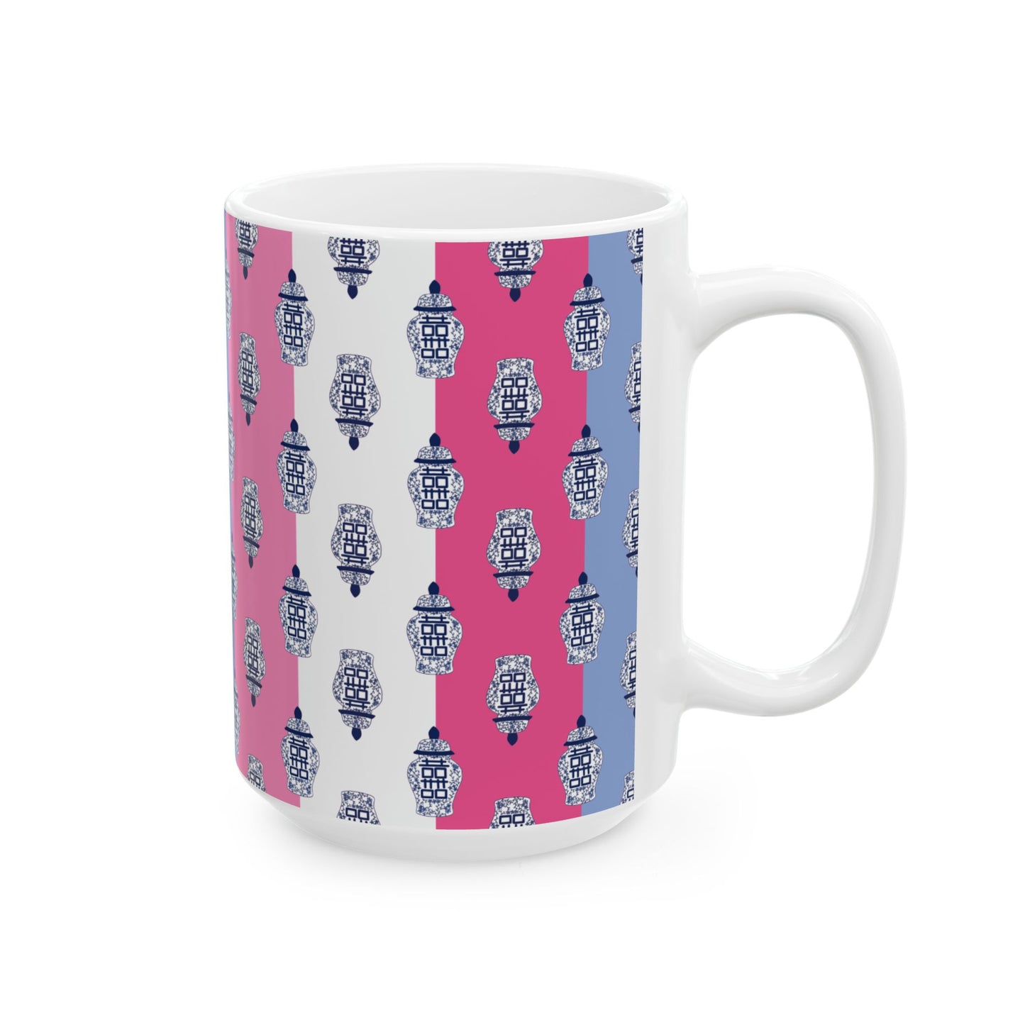 Ginger Jar Stripes Ceramic Mug