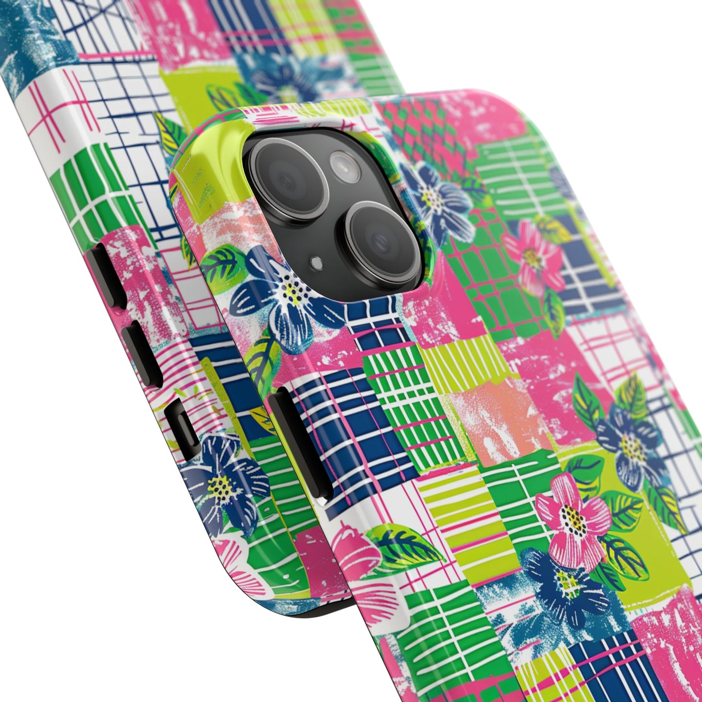 Tropical Madras Tough Phone Case