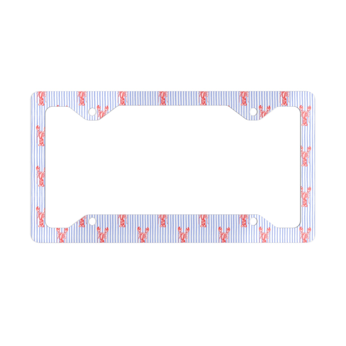 Lobster Metal License Plate Frame