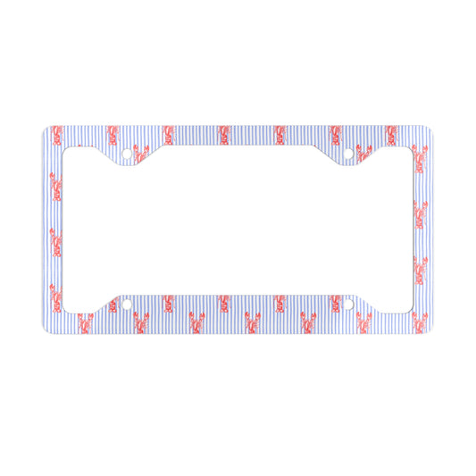 Lobster Metal License Plate Frame