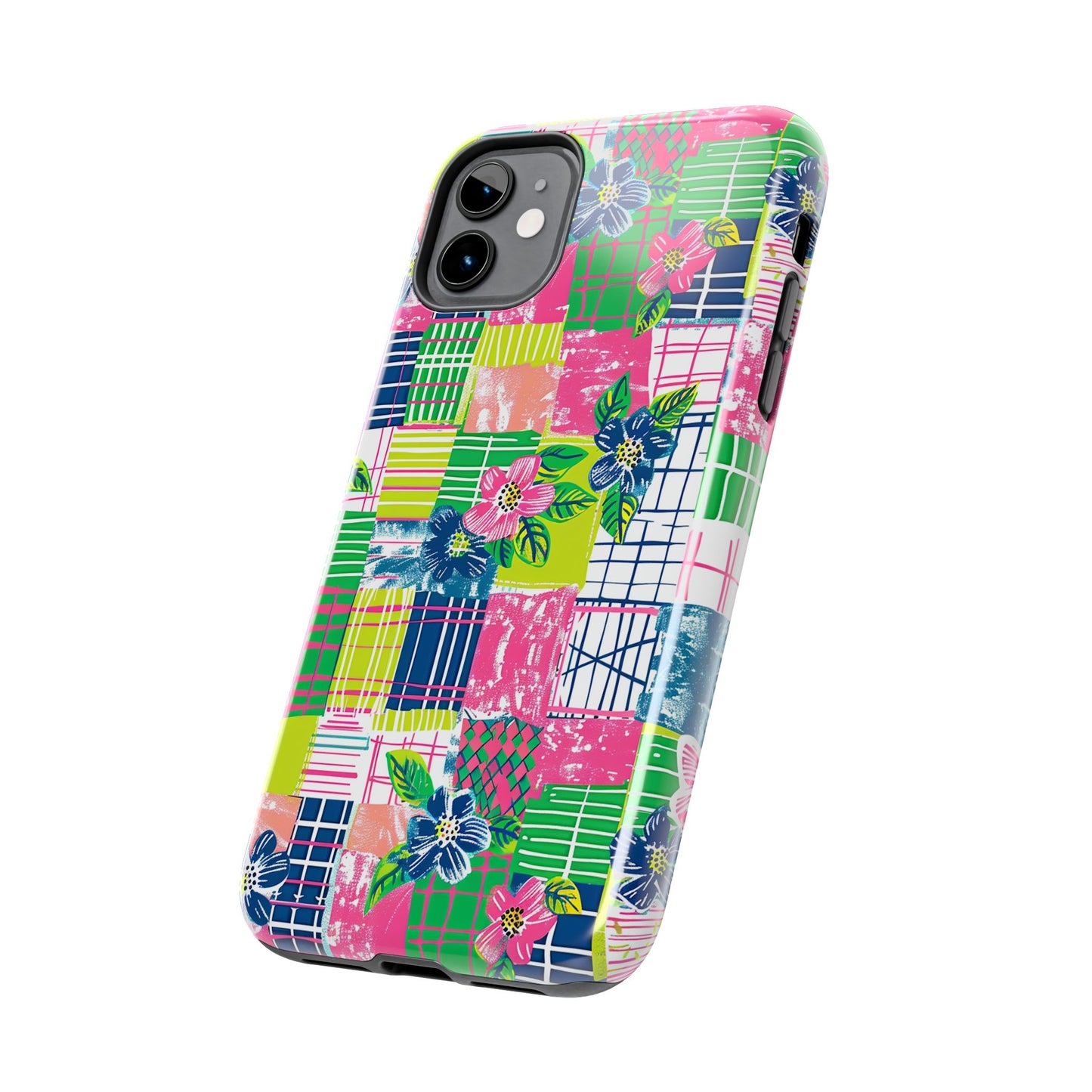 Tropical Madras Tough Phone Case