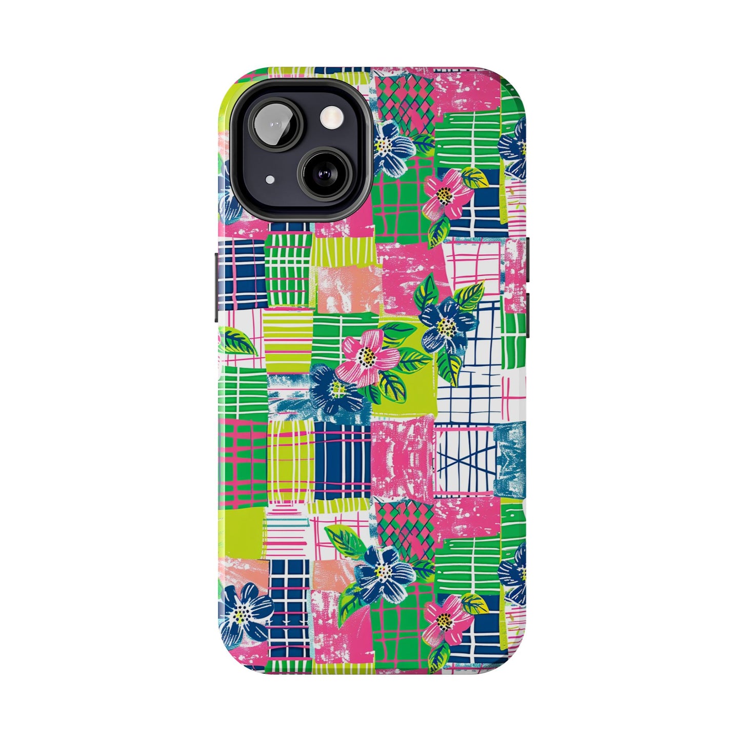 Tropical Madras Tough Phone Case