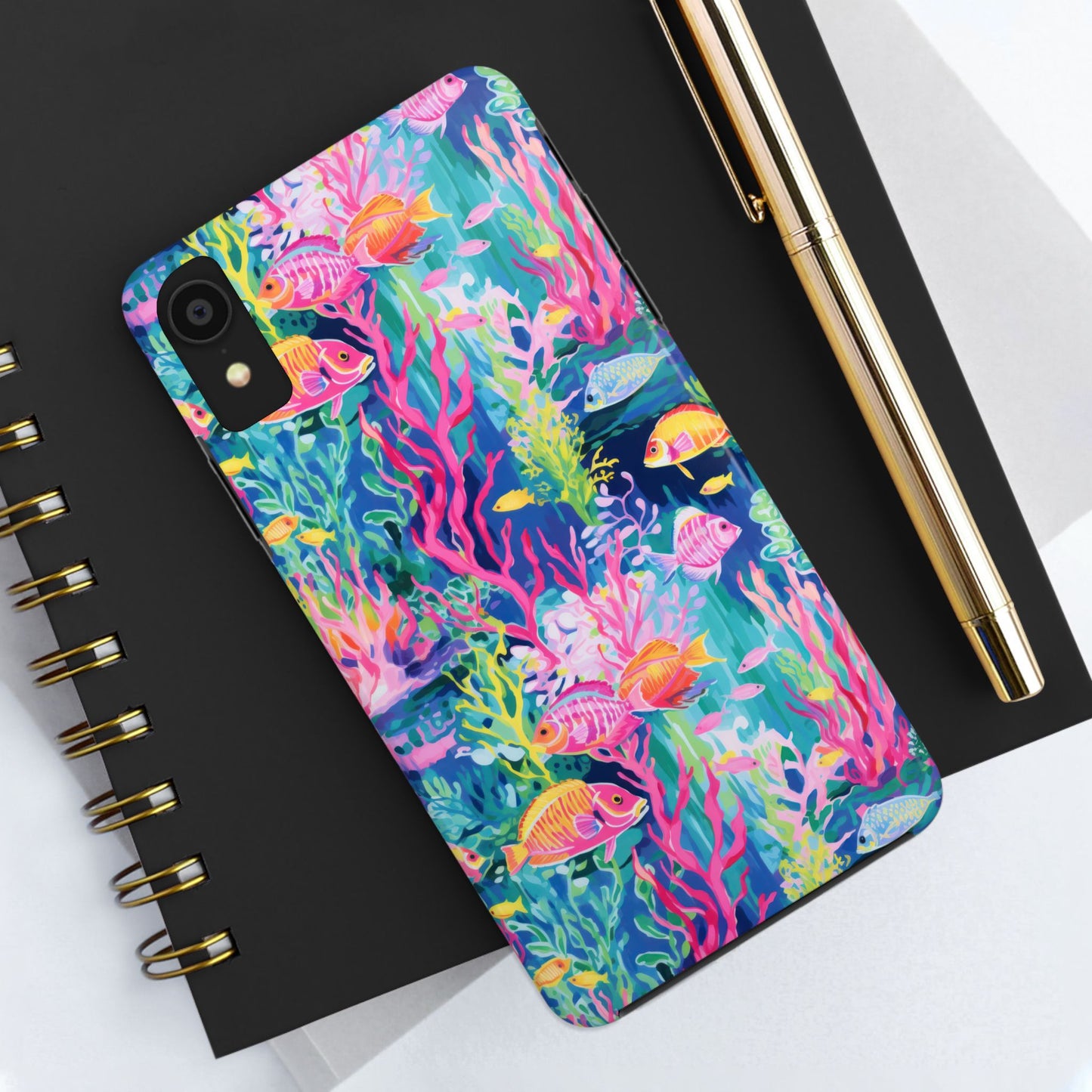 Watercolor Fish Tough Phone Case