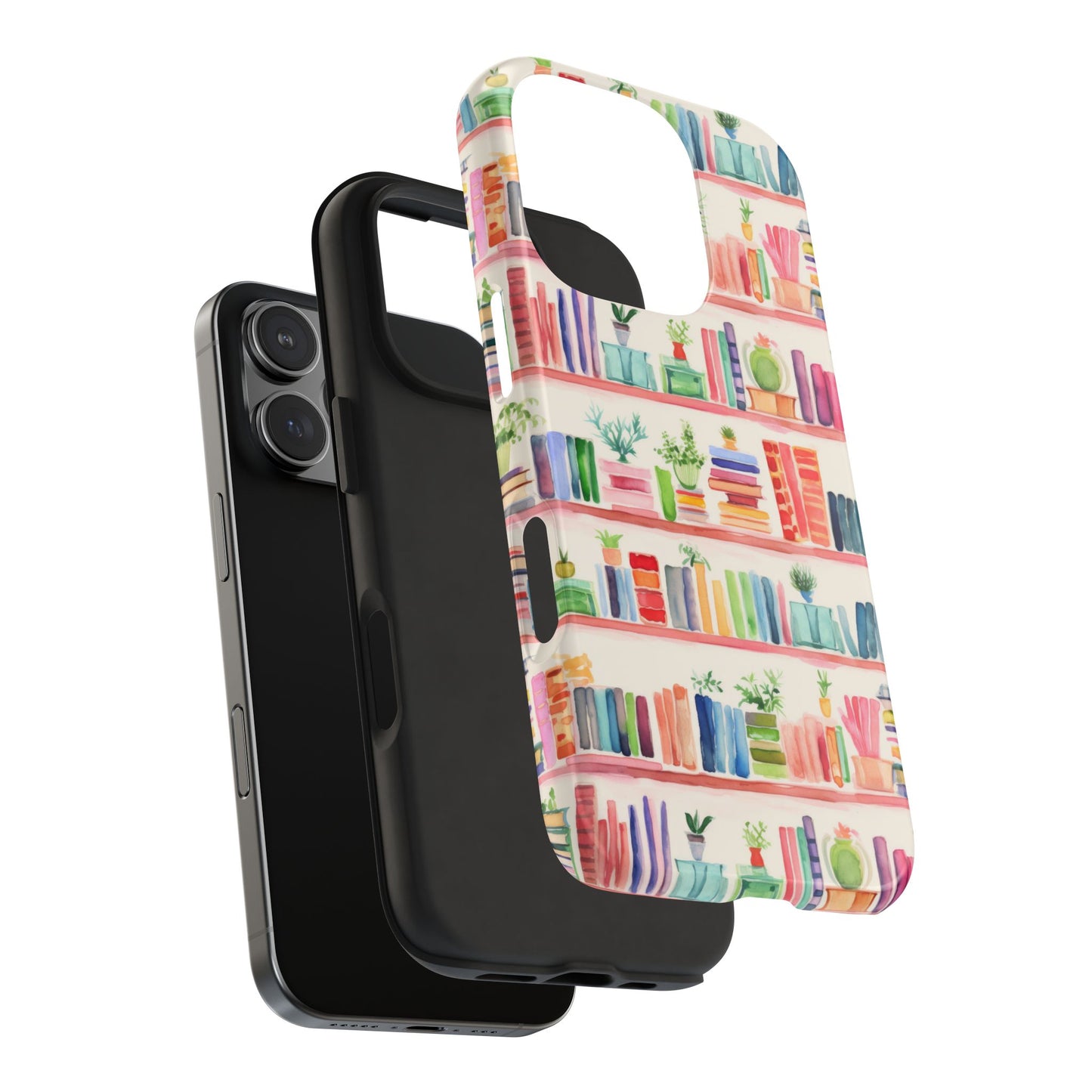 Colorful Bookshelf Tough Phone Cases