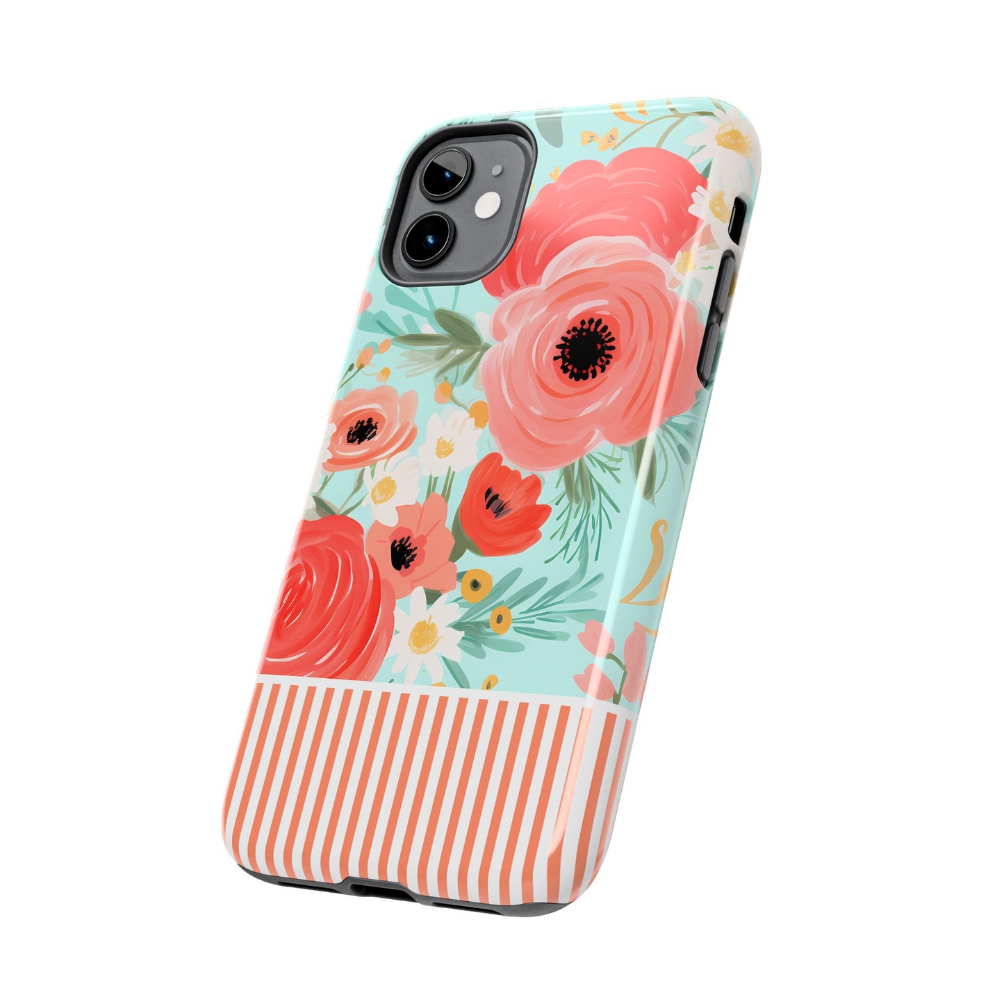 Coral FloralTough Phone Case