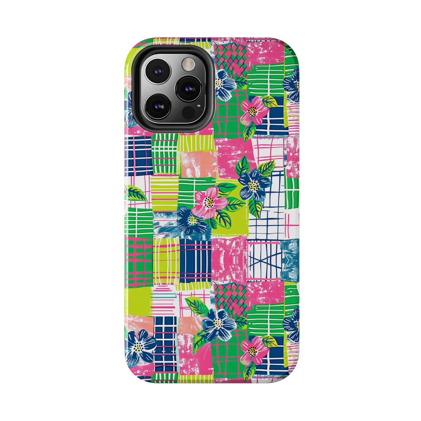 Tropical Madras Tough Phone Case