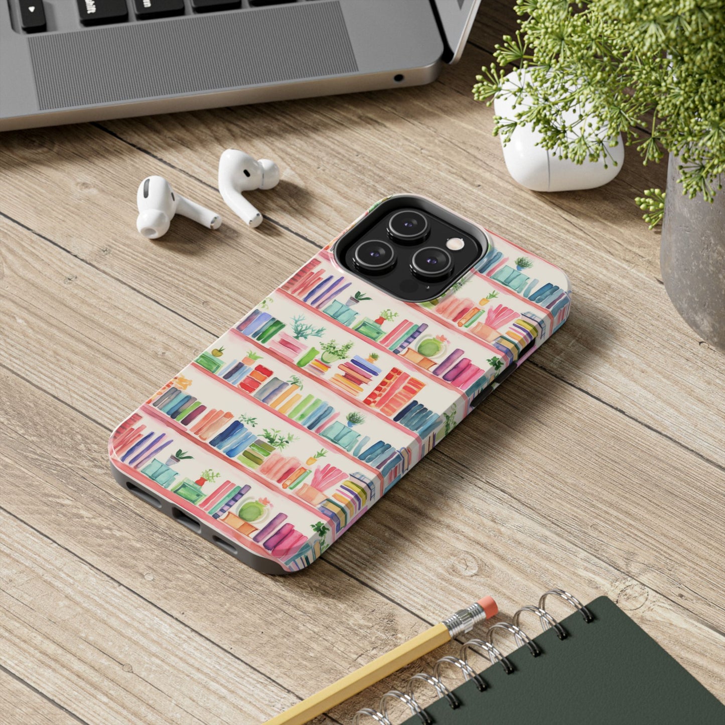 Colorful Bookshelf Tough Phone Cases
