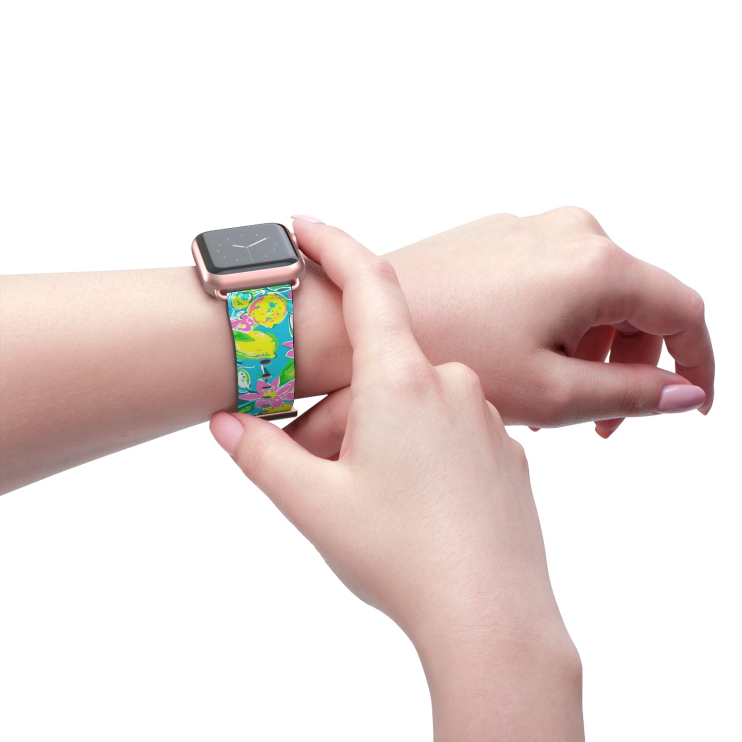 Lemon Floral Watch Band