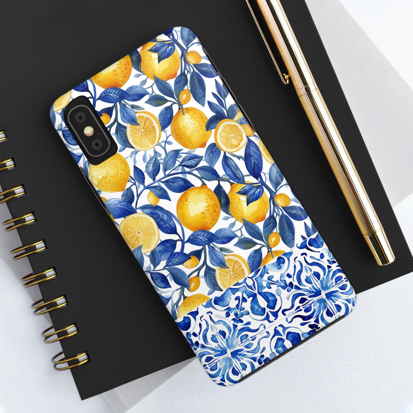 Lemons & Tiles Tough Phone Case