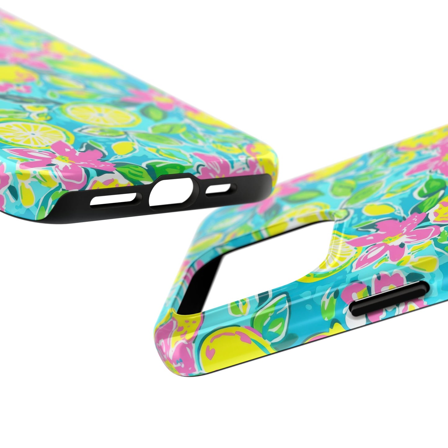 Lemon Floral Tough Phone Case