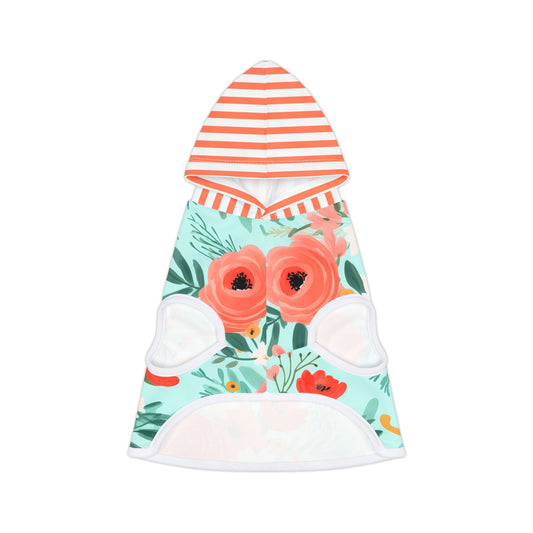 Coral Floral Pet Hoodie