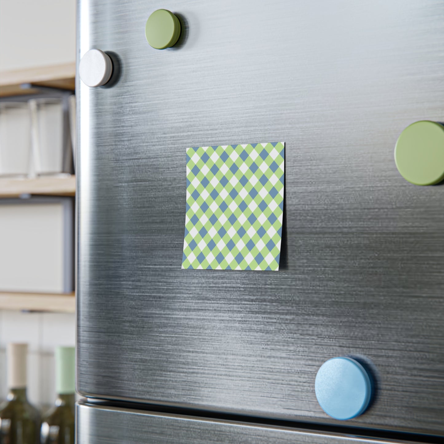 Preppy Green and Navy Gingham Post-it® Note Pads