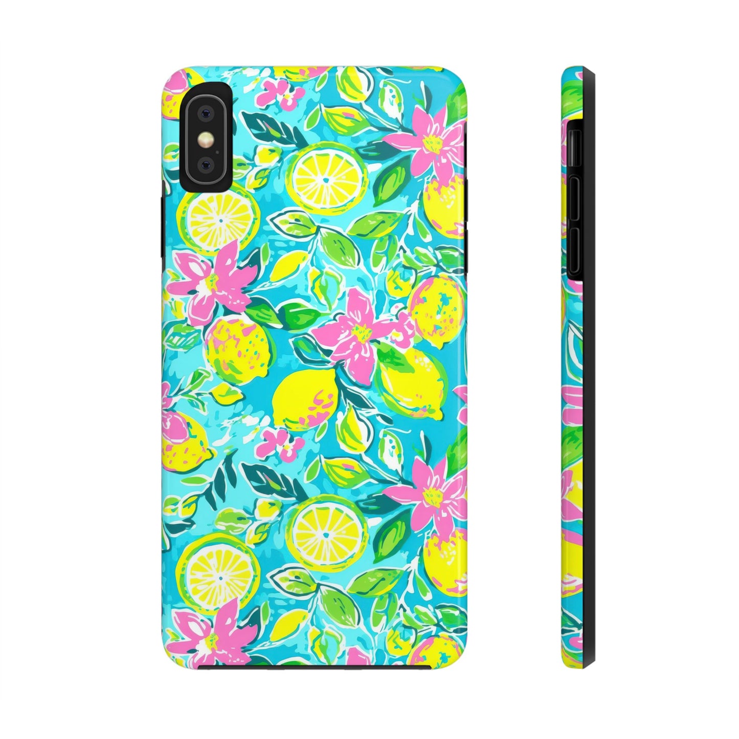 Lemon Floral Tough Phone Case