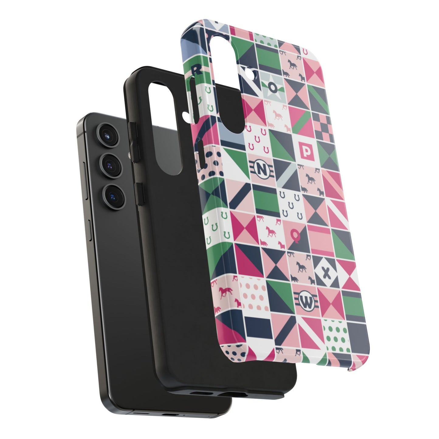 Equestrian Patchwork Tough Phone Case