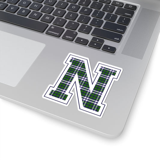 Equestrian Letter N Kiss Cut Sticker