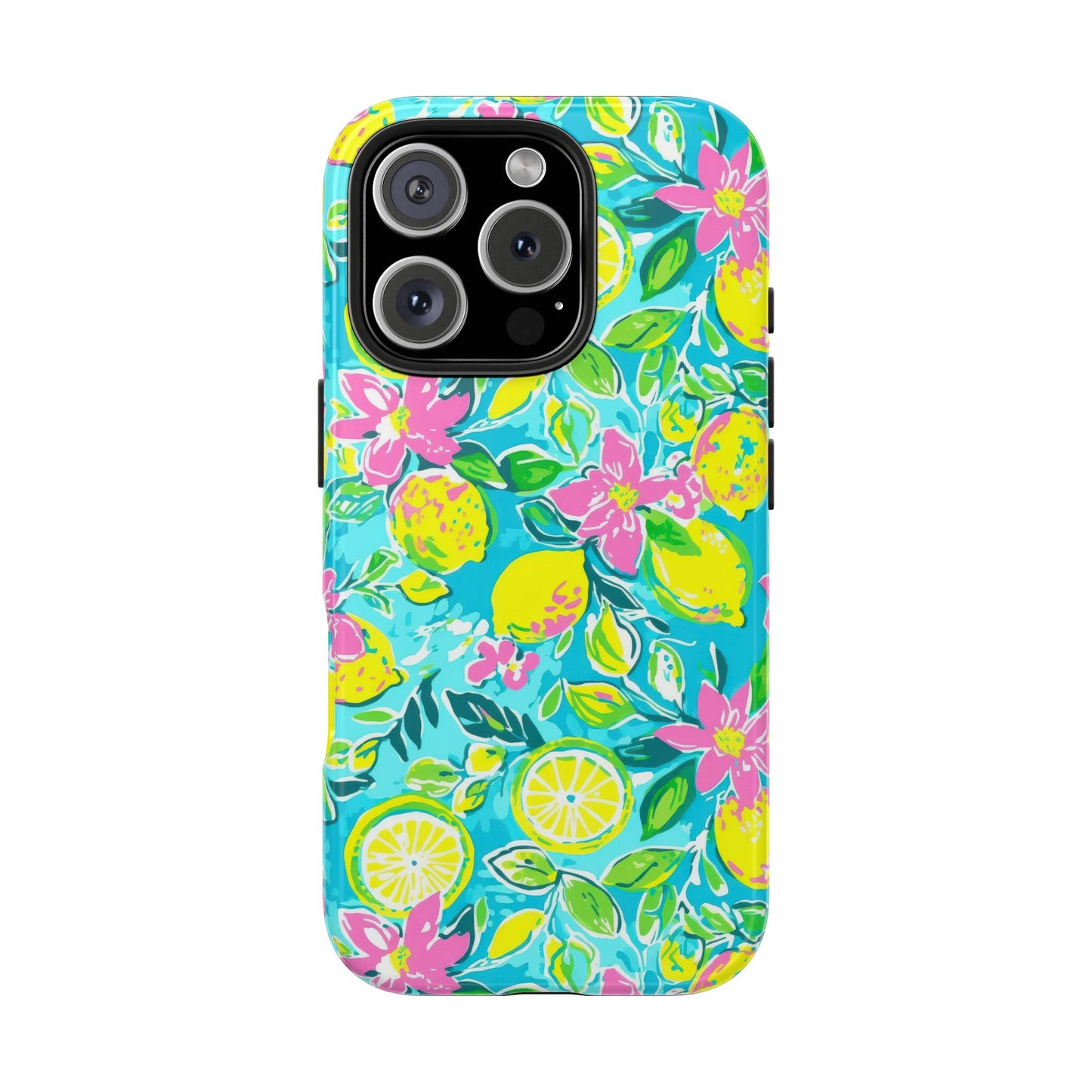 Lemon Floral Tough Phone Case