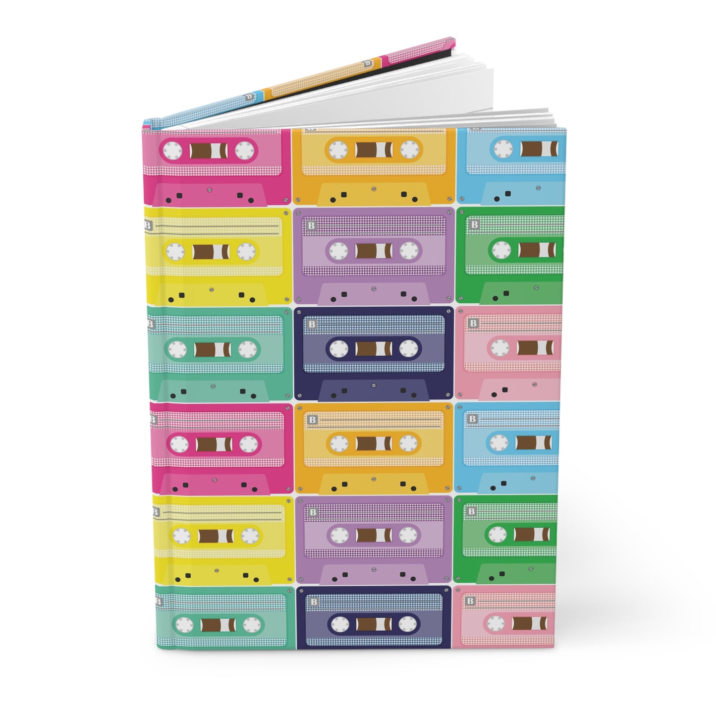 Cassette Tapes Hardcover Journal