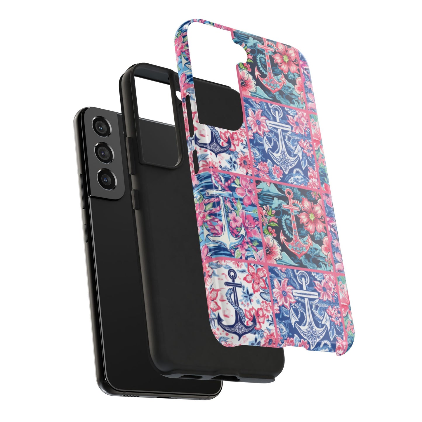 Floral Anchors Tough Phone Case