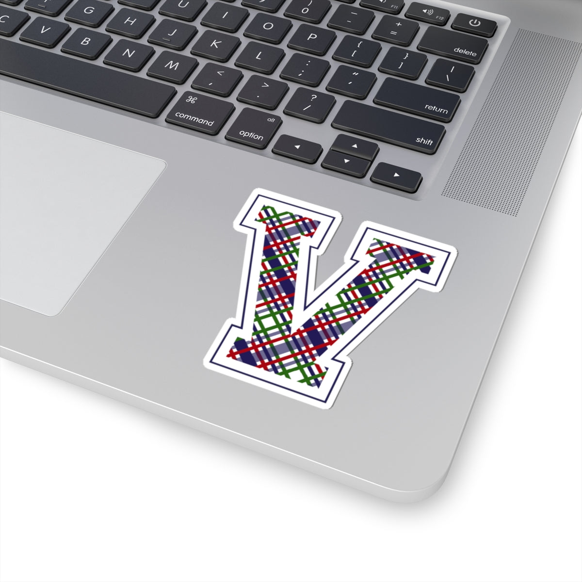 Equestrian Letter V Kiss Cut Sticker