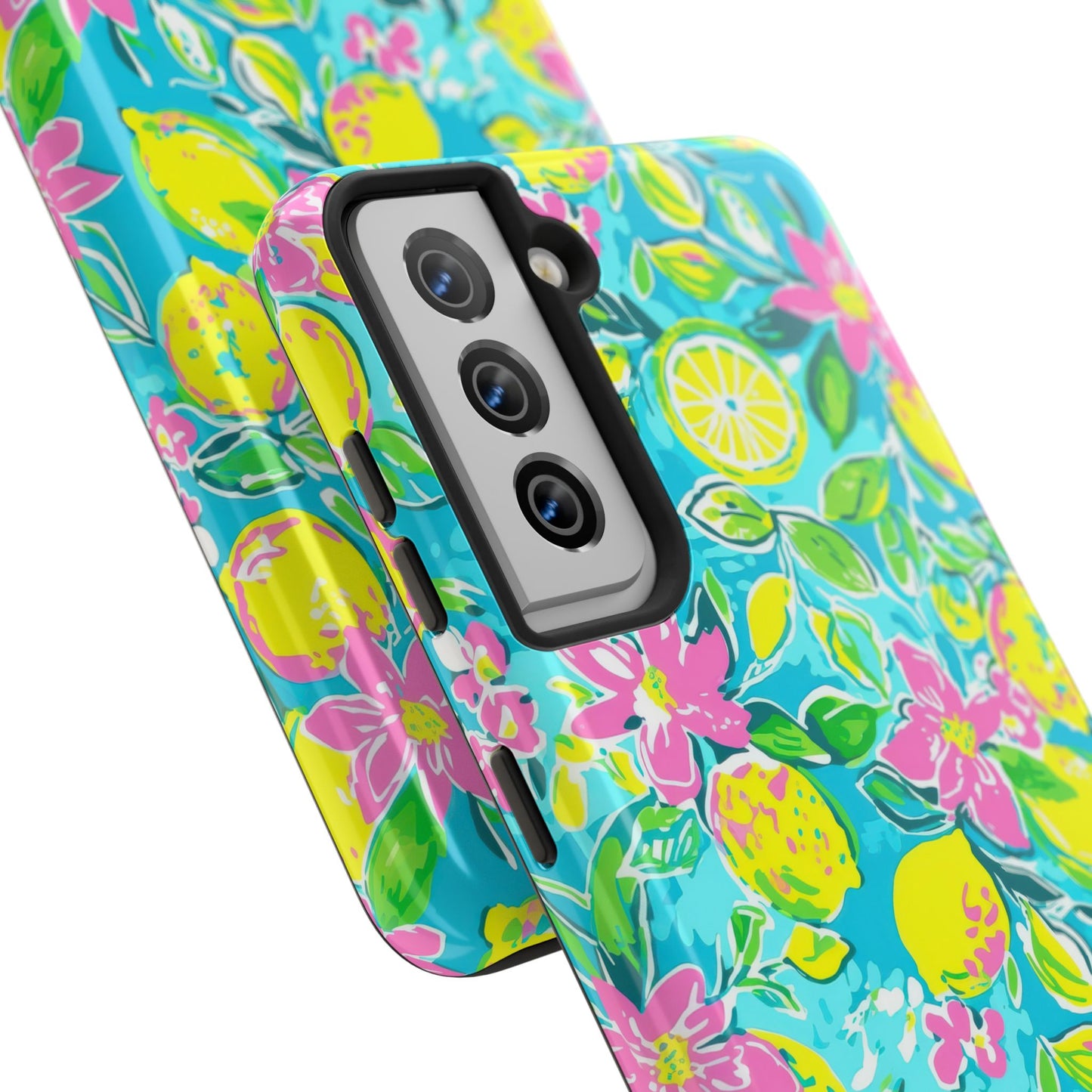 Lemon Floral Tough Phone Case