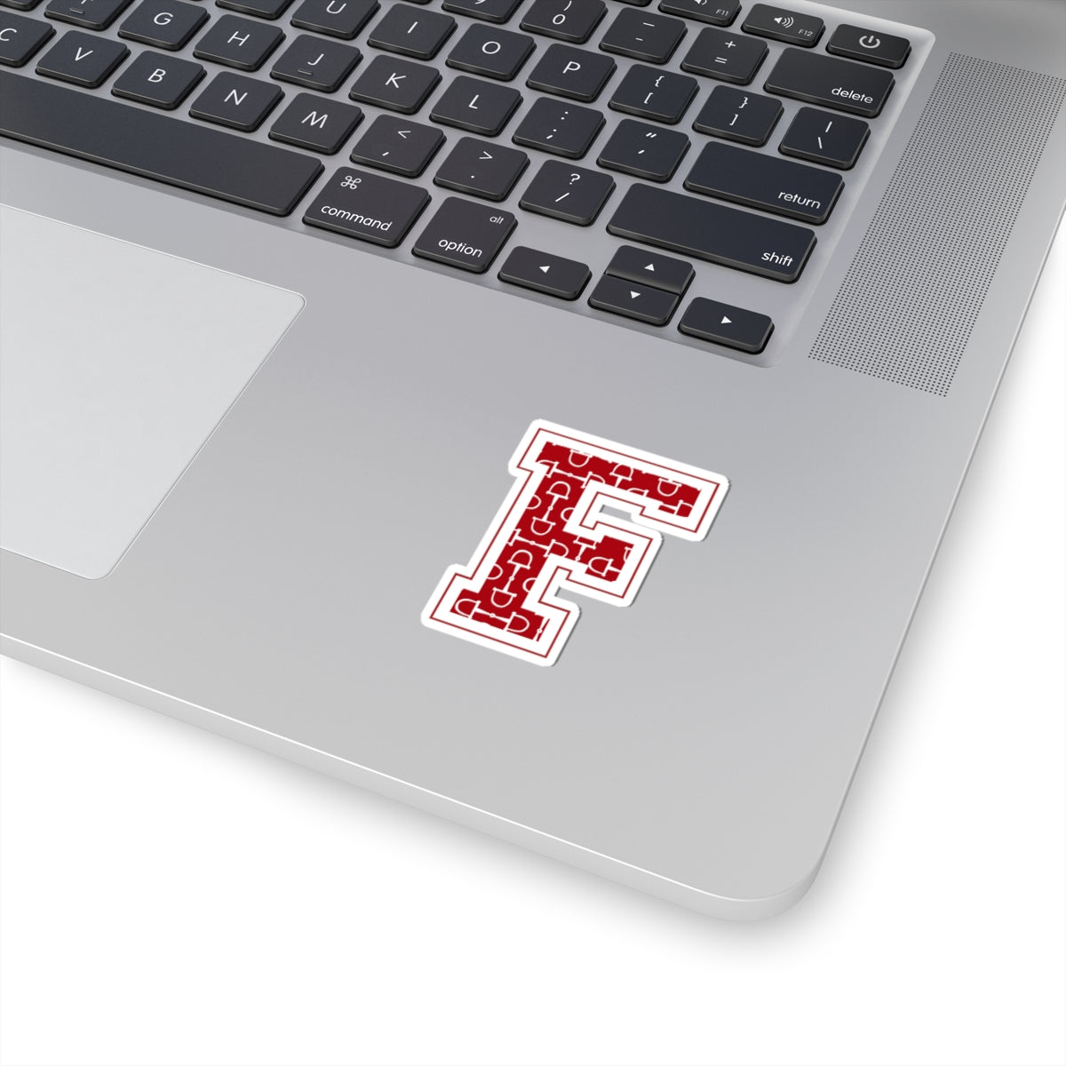 Equestrian Letter F Kiss Cut Sticker