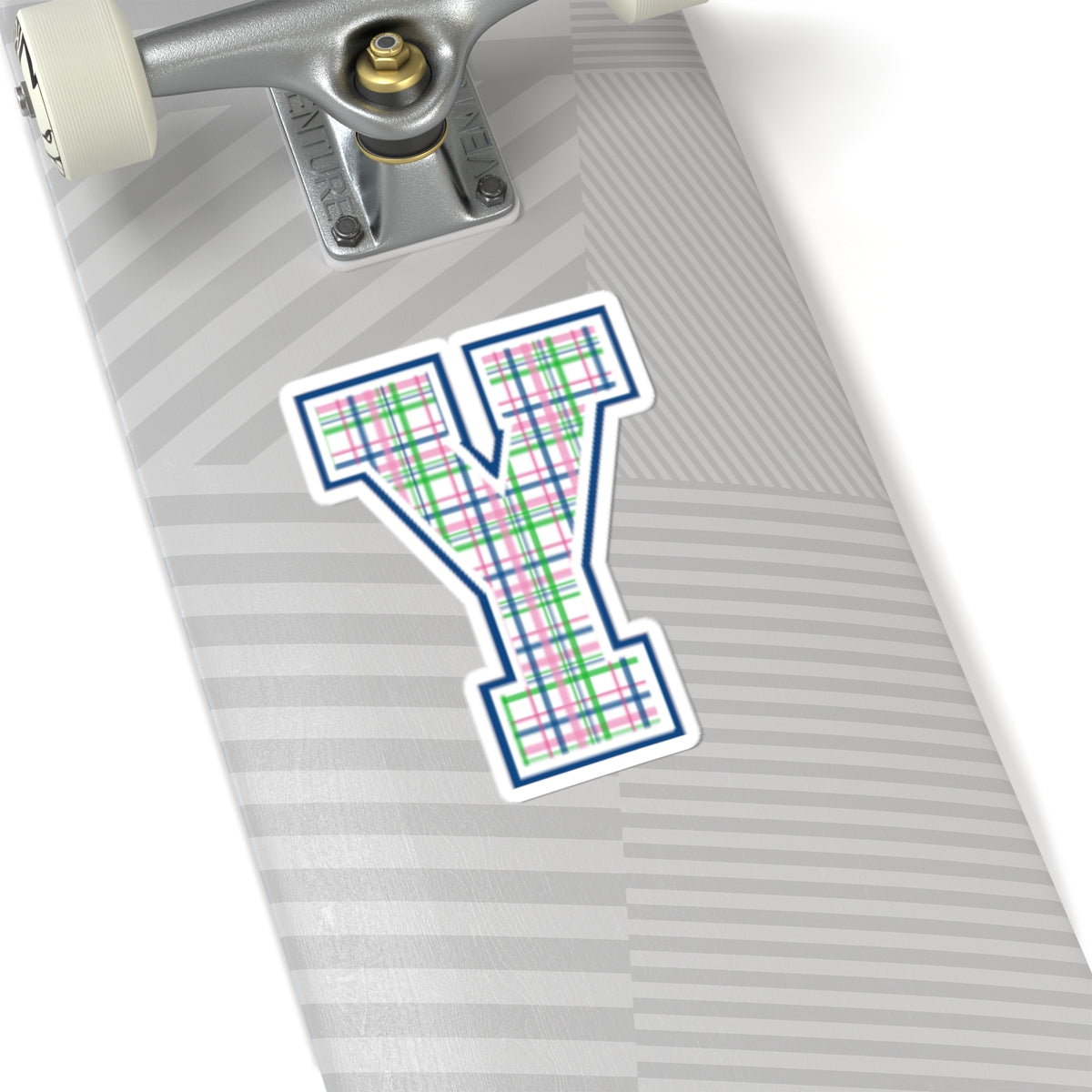 Preppy Letter Y Kiss Cut Sticker