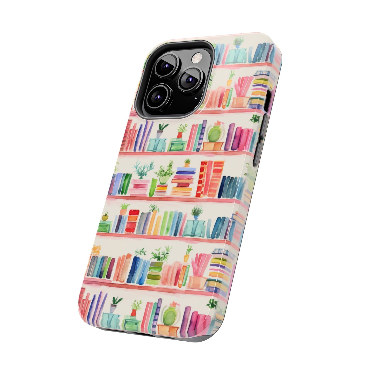 Colorful Bookshelf Tough Phone Cases