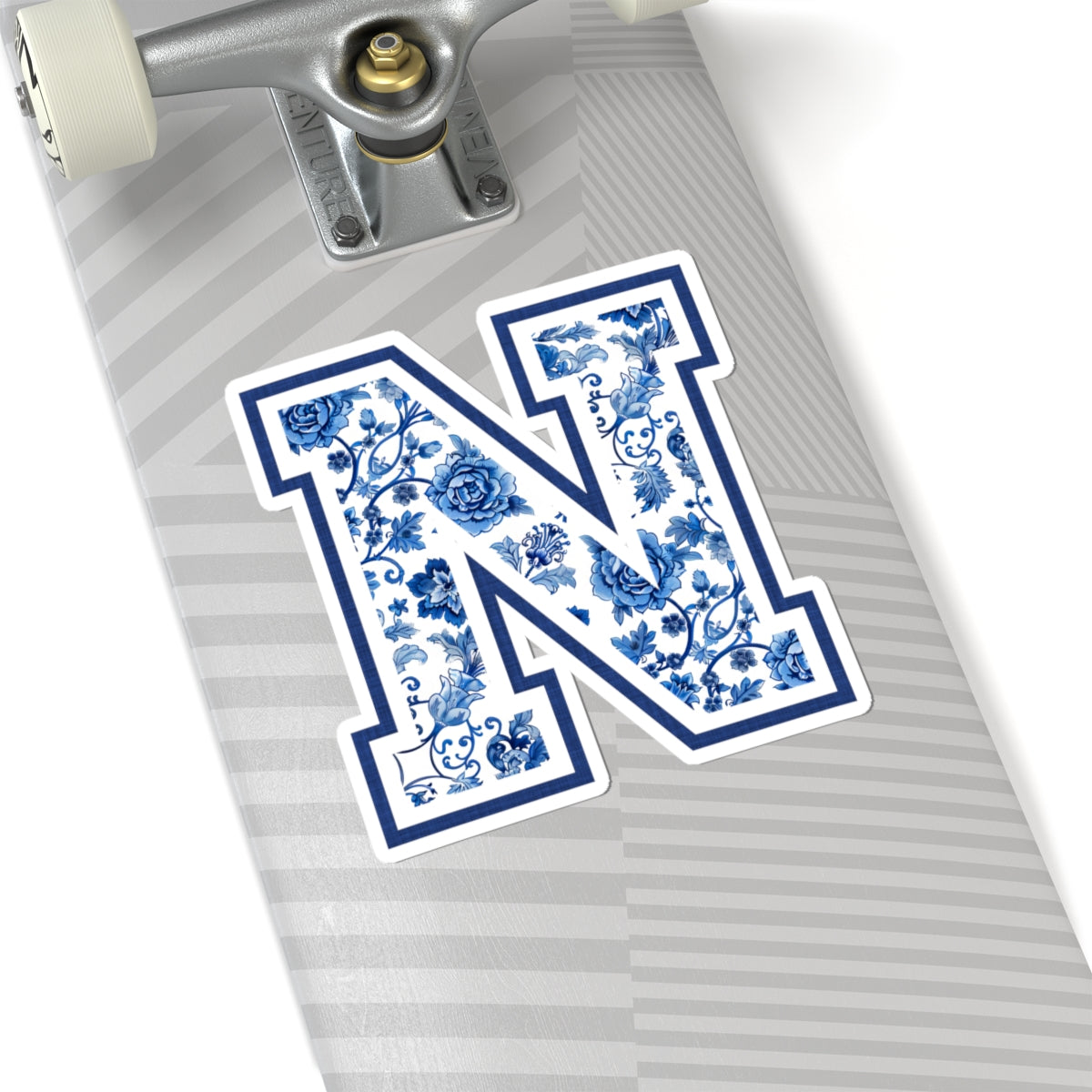 Chinoiserie Letter N Kiss Cut Sticker